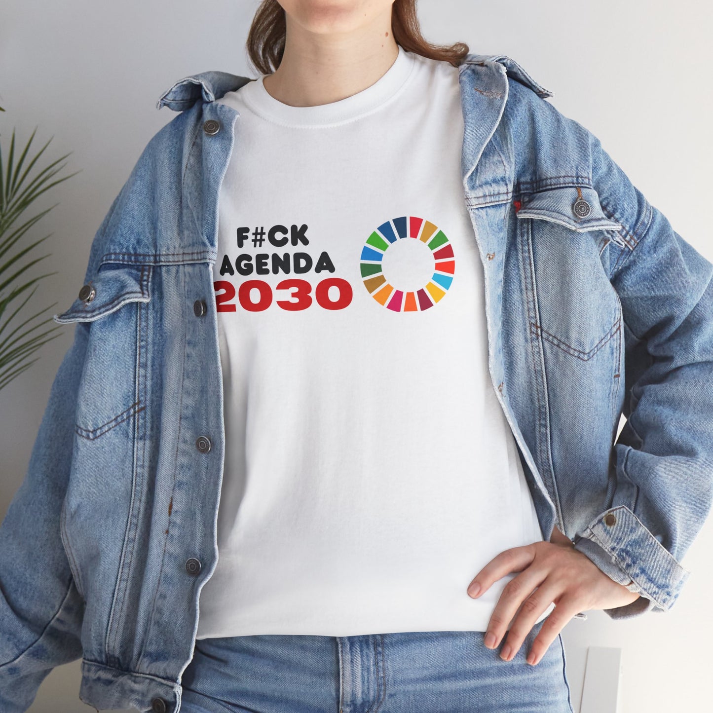 F#ck Agenda 2030 Unisex Cotton Tee USA