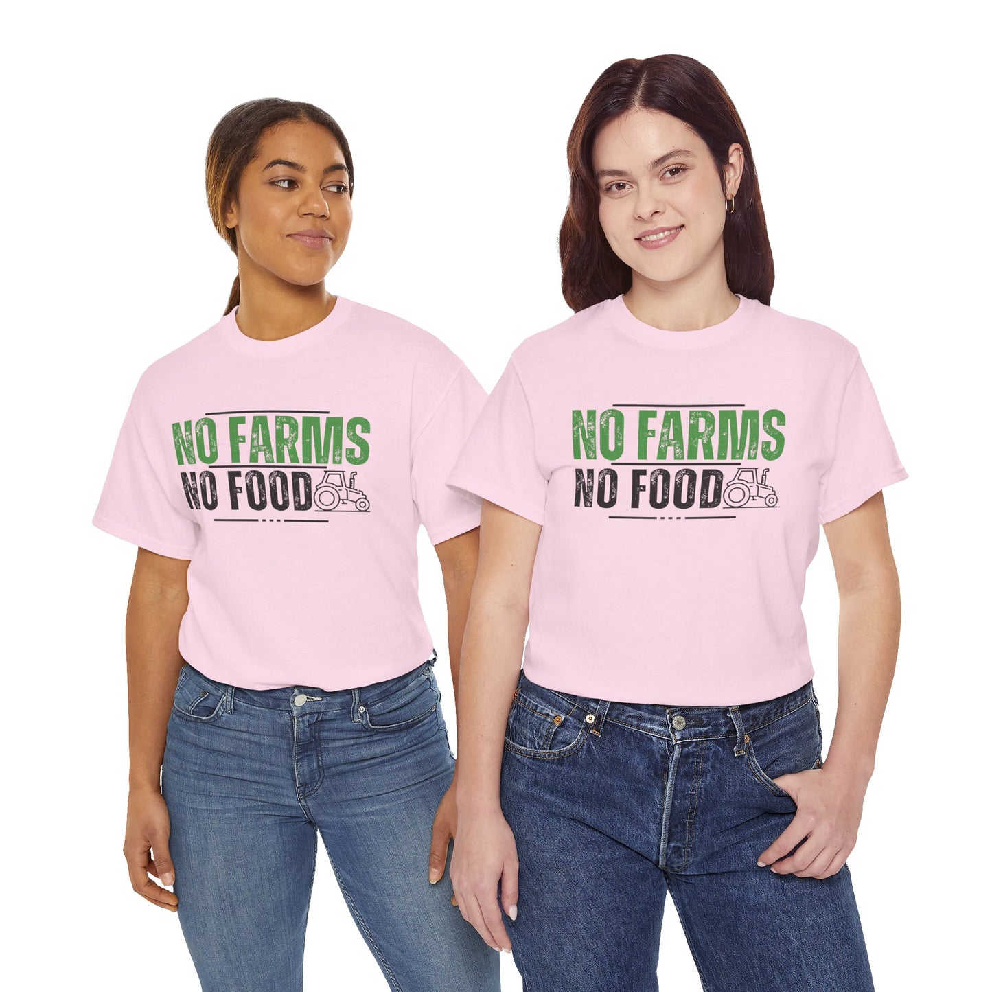 No Farms No Food Unisex Heavy Cotton Tee USA