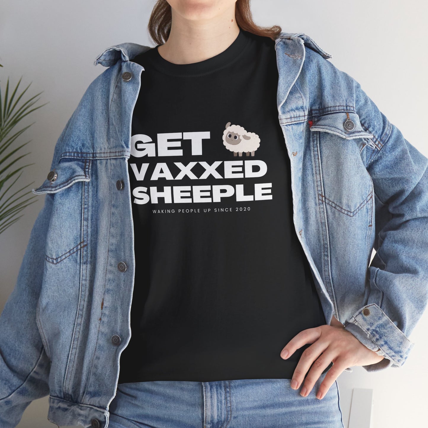 Get Vaxxed Sheeple Unisex Cotton Tee USA