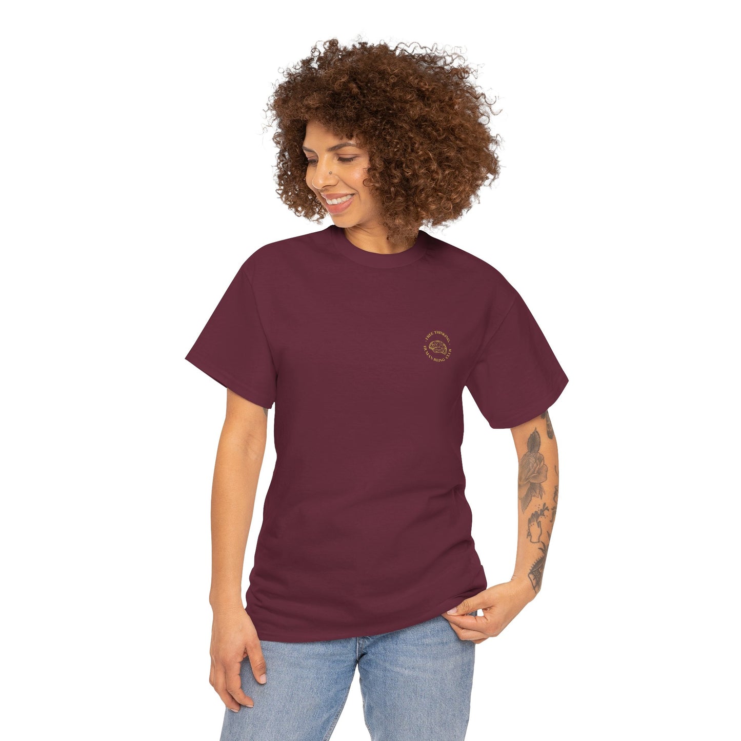 Free Thinking Human Being Club Unisex Cotton Tee USA