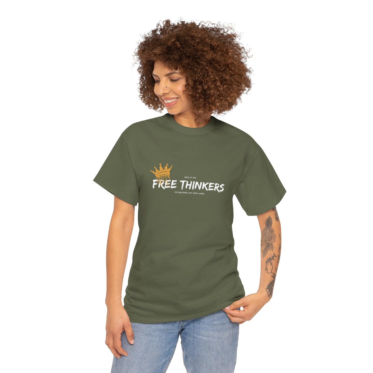 King of the Free Thinkers Unisex Cotton Tee USA