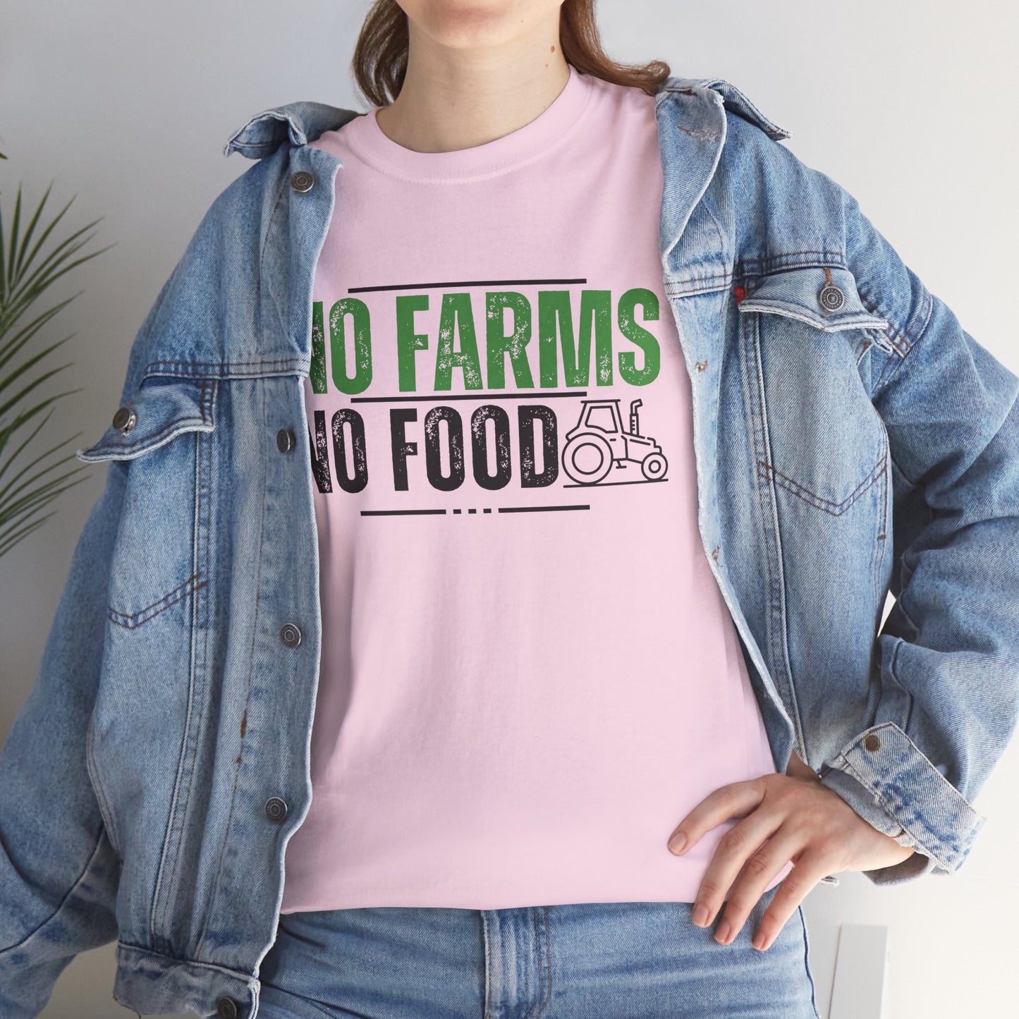 No Farms No Food Unisex Heavy Cotton Tee USA