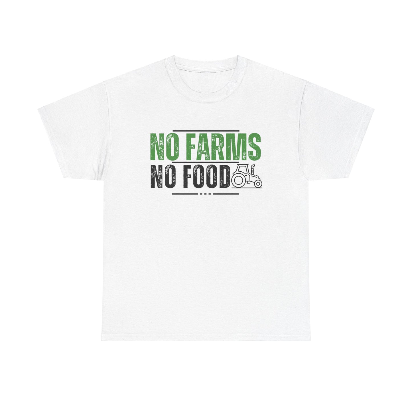 No Farms No Food Unisex Heavy Cotton Tee USA