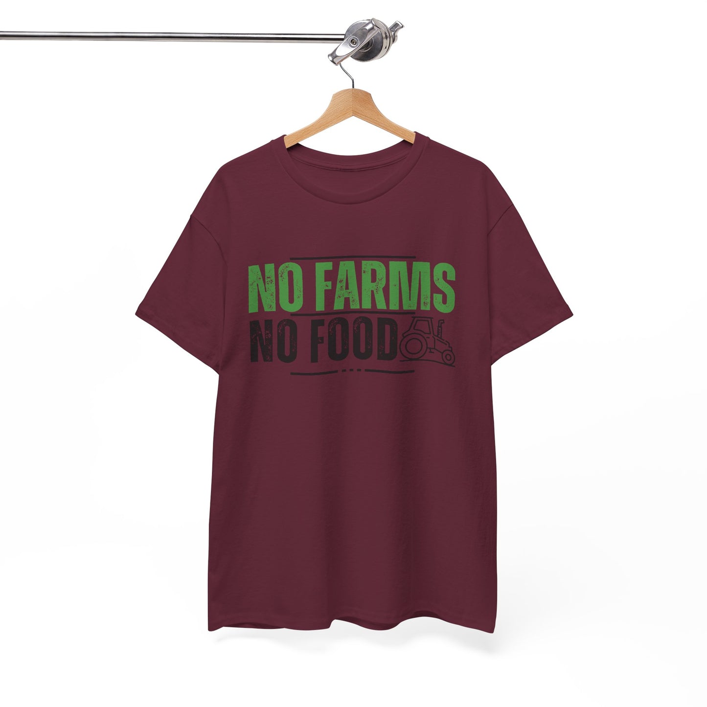 No Farms No Food Unisex Heavy Cotton Tee USA