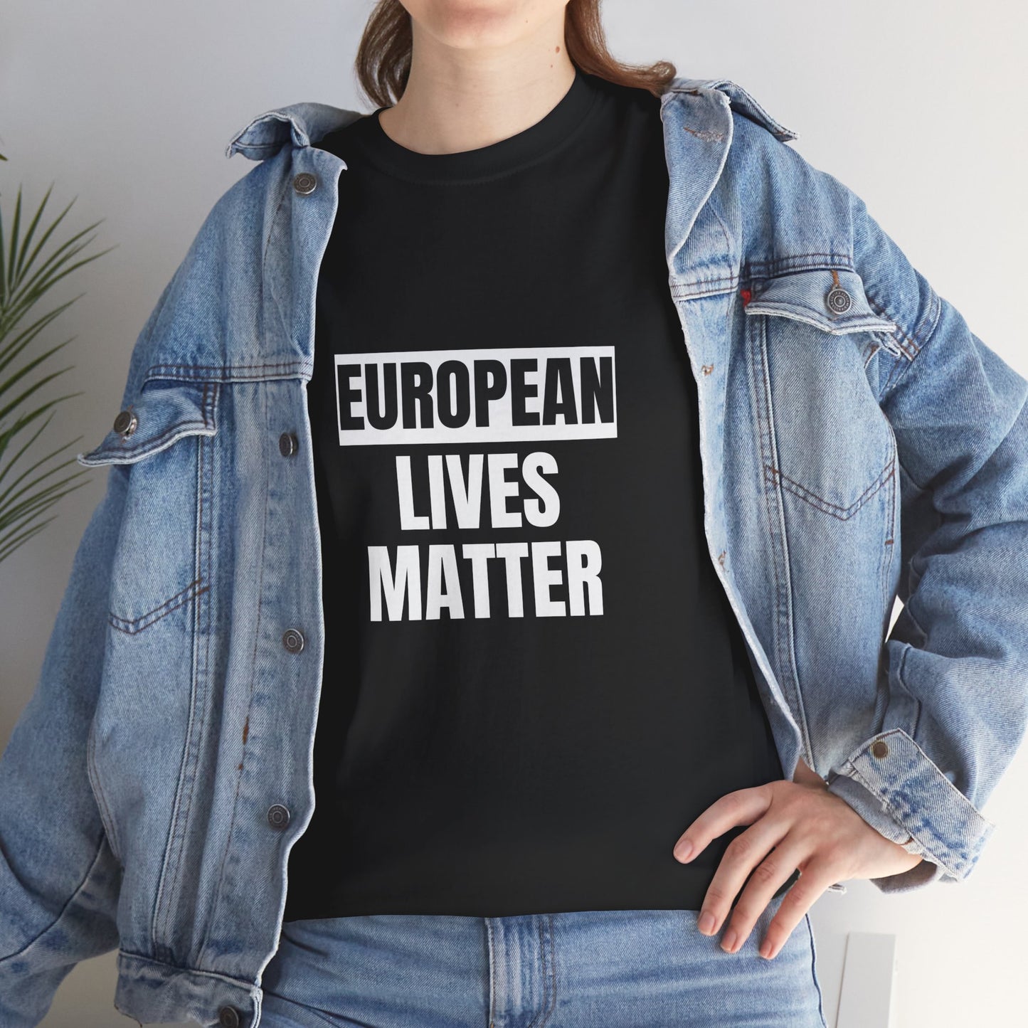 European Lives Matter Unisex Heavy Cotton Tee USA