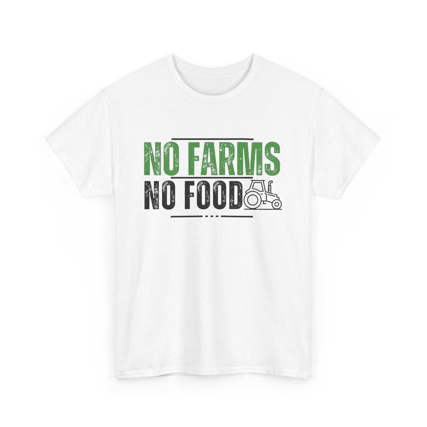 No Farms No Food Unisex Heavy Cotton Tee USA