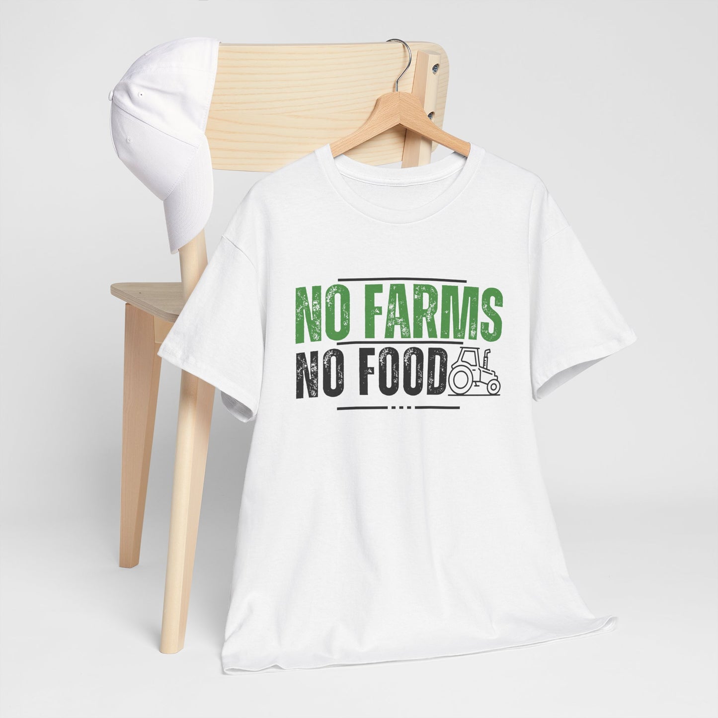 No Farms No Food Unisex Heavy Cotton Tee USA