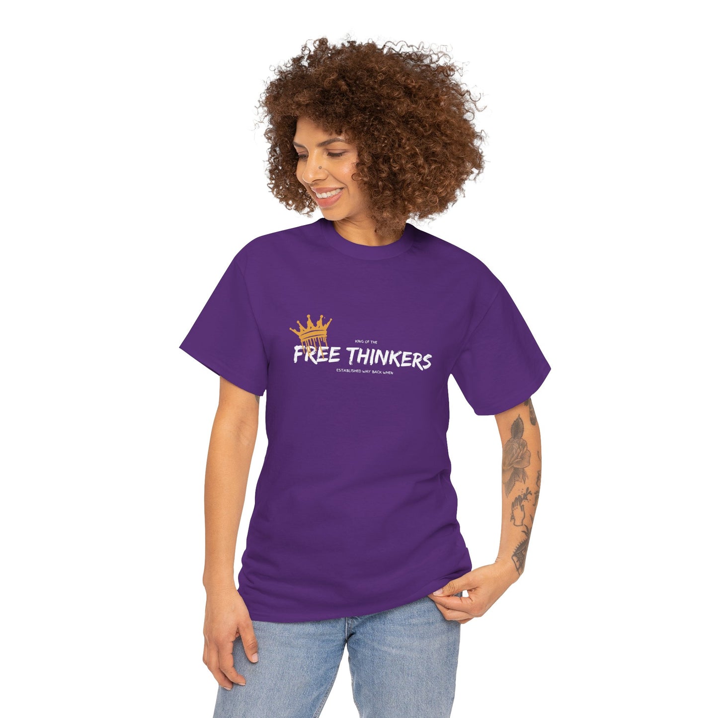 King of the Free Thinkers Unisex Cotton Tee USA