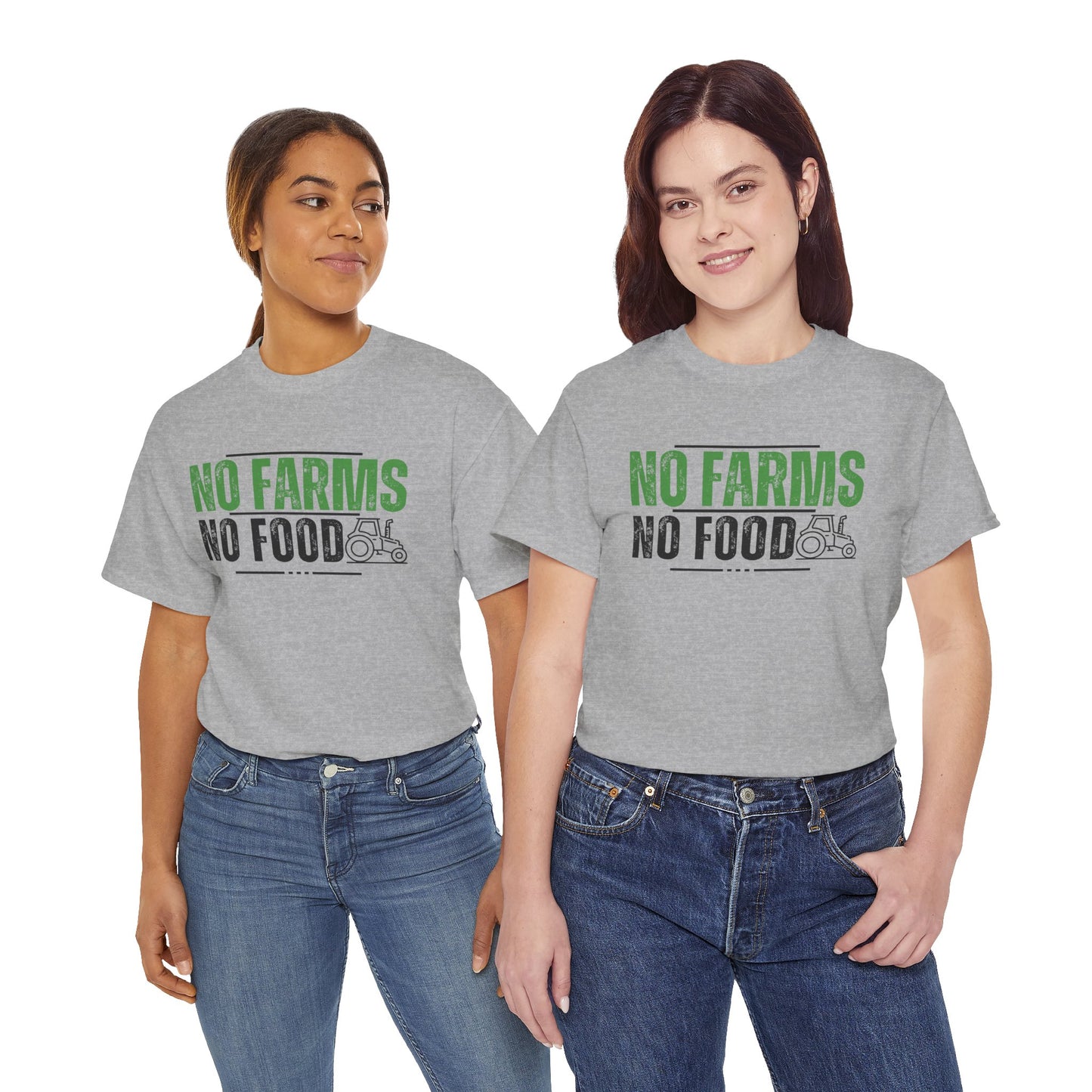 No Farms No Food Unisex Heavy Cotton Tee USA