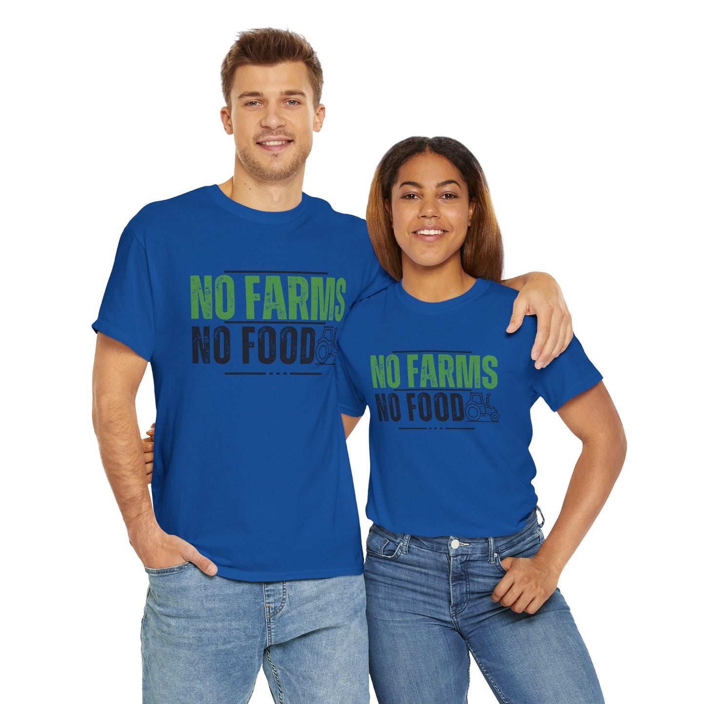 No Farms No Food Unisex Heavy Cotton Tee USA