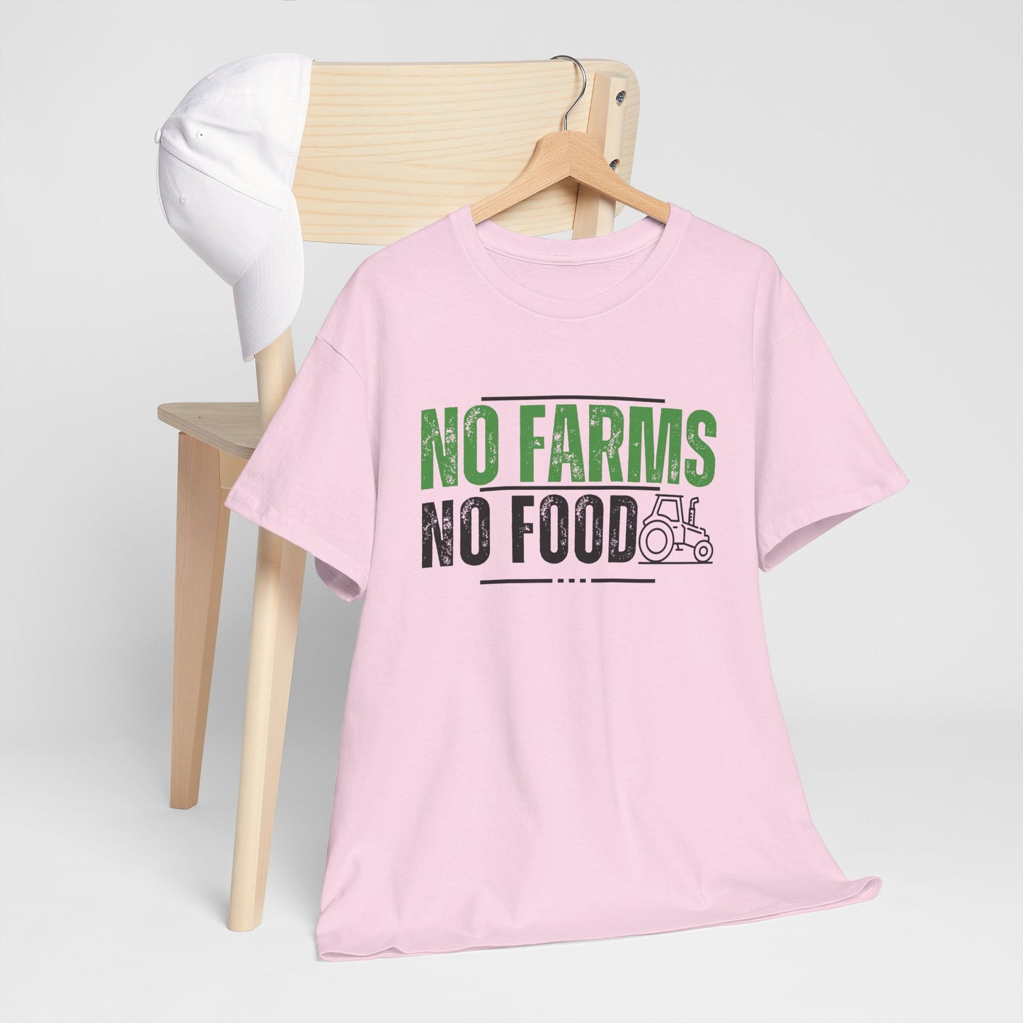 No Farms No Food Unisex Heavy Cotton Tee USA