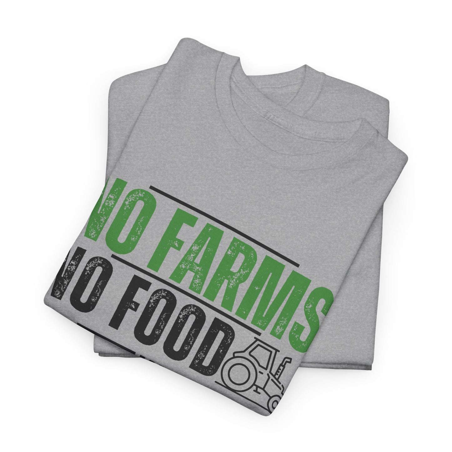 No Farms No Food Unisex Heavy Cotton Tee USA