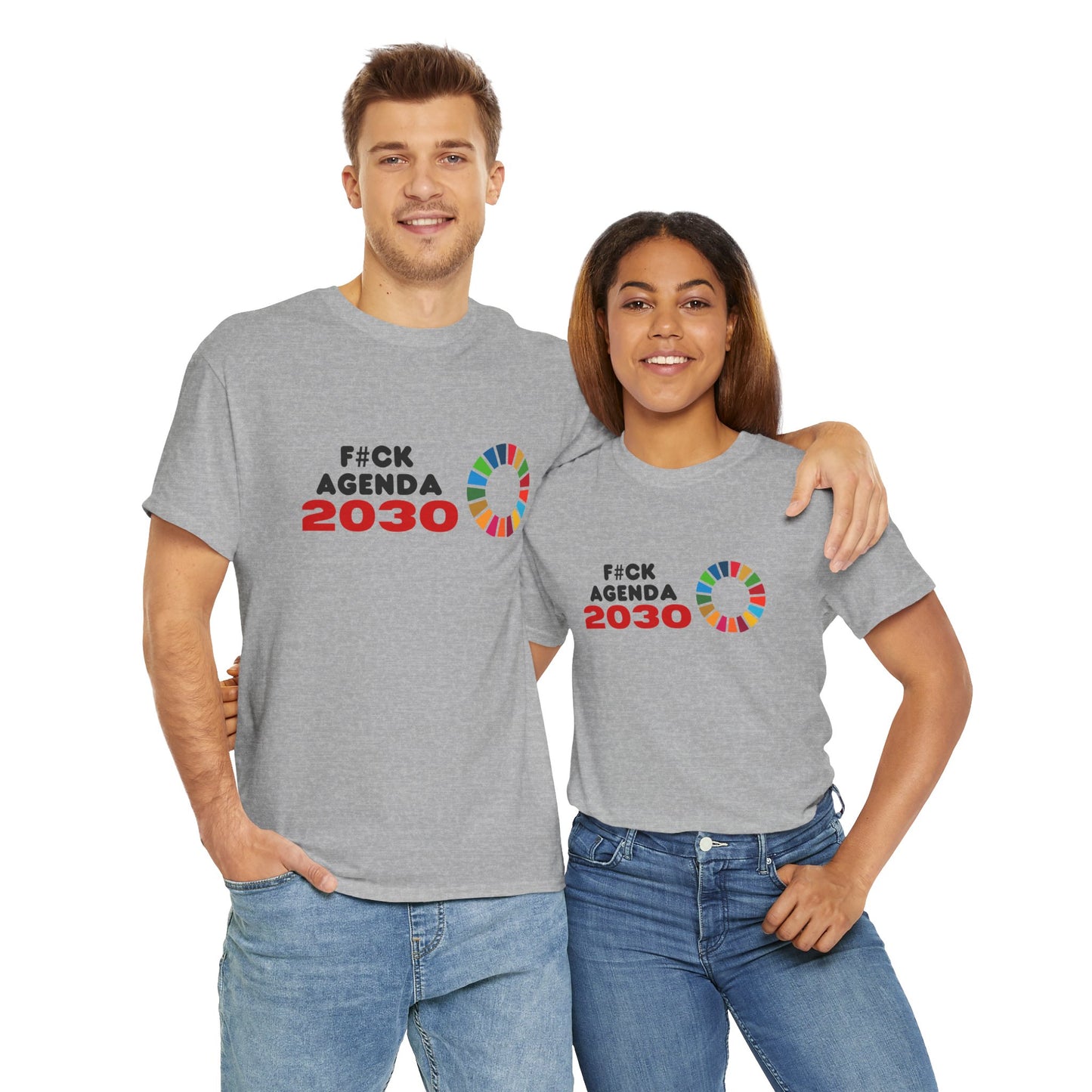 F#ck Agenda 2030 Unisex Cotton Tee USA