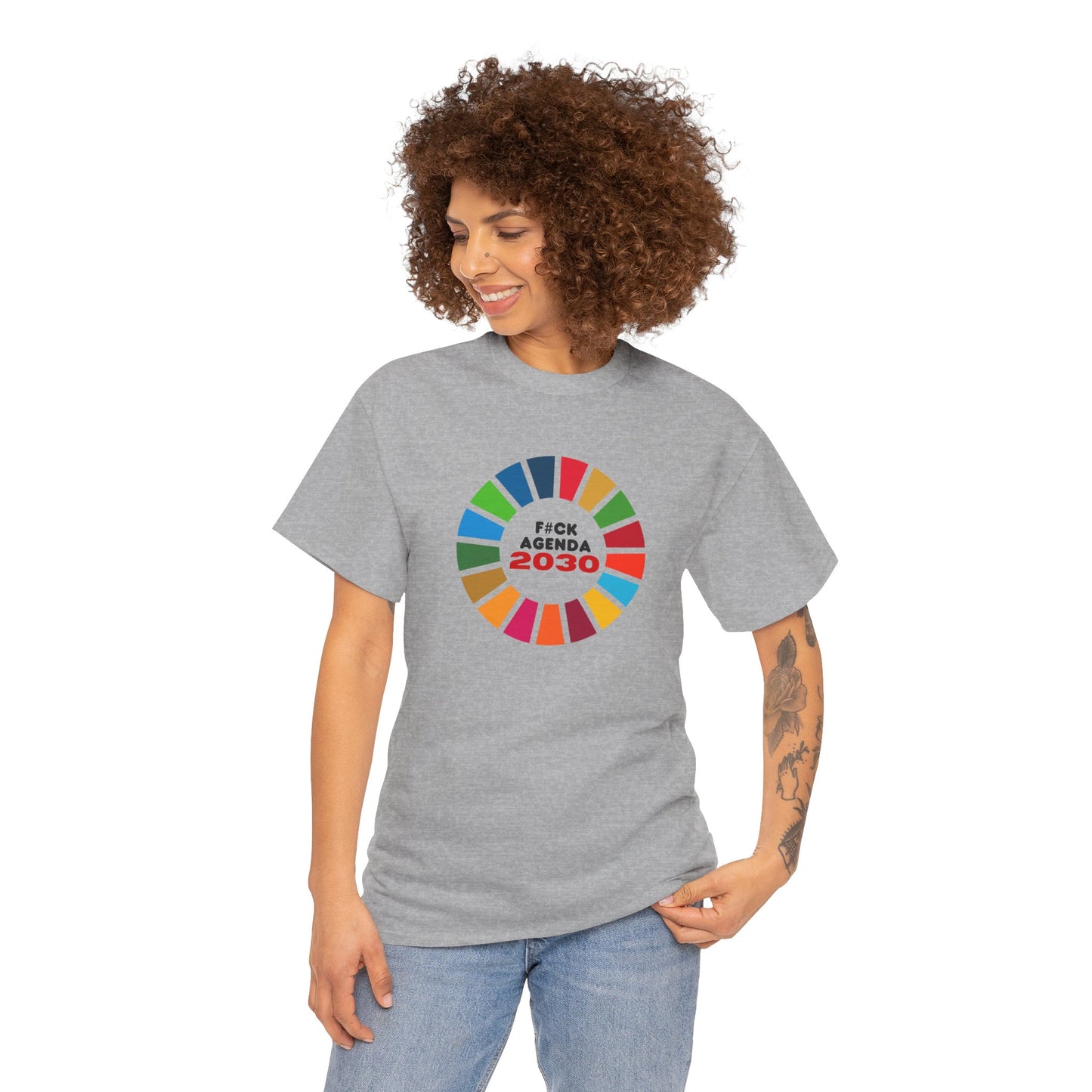 F#ck Agenda 2030 Unisex Cotton Tee USA