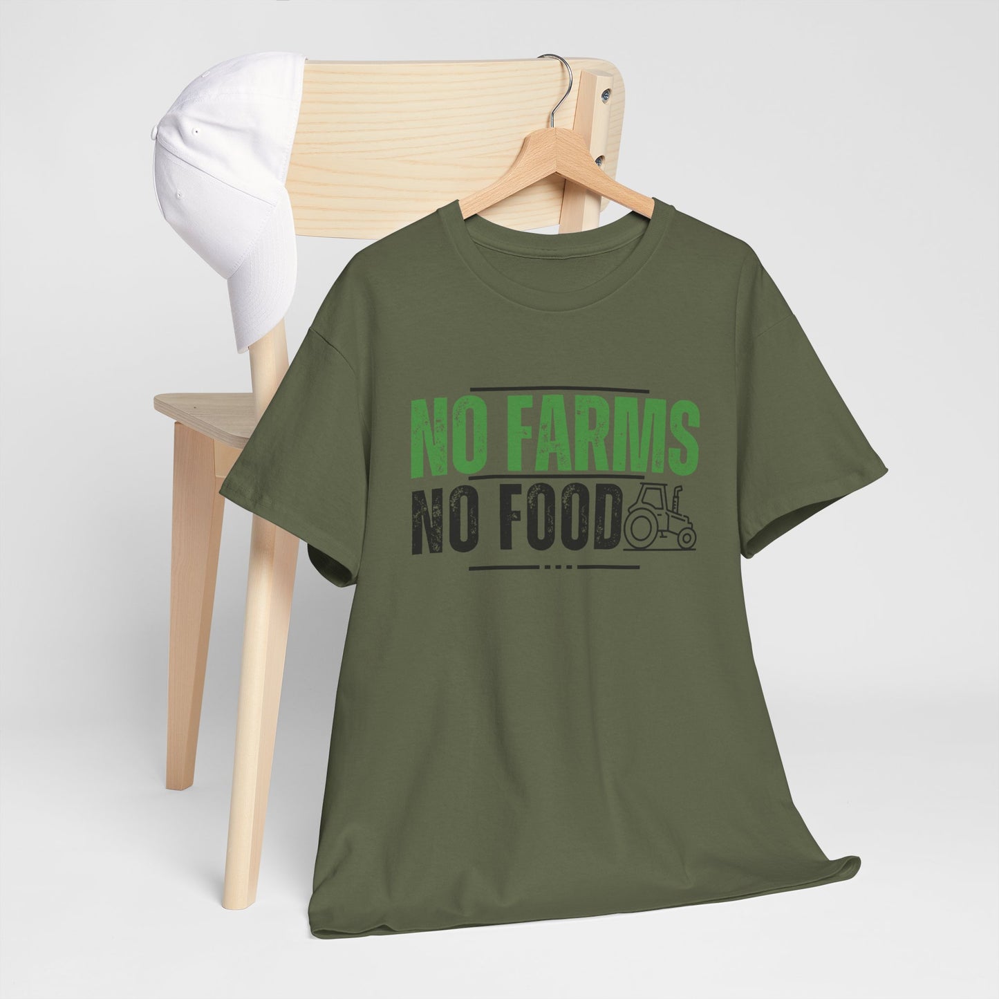 No Farms No Food Unisex Heavy Cotton Tee USA