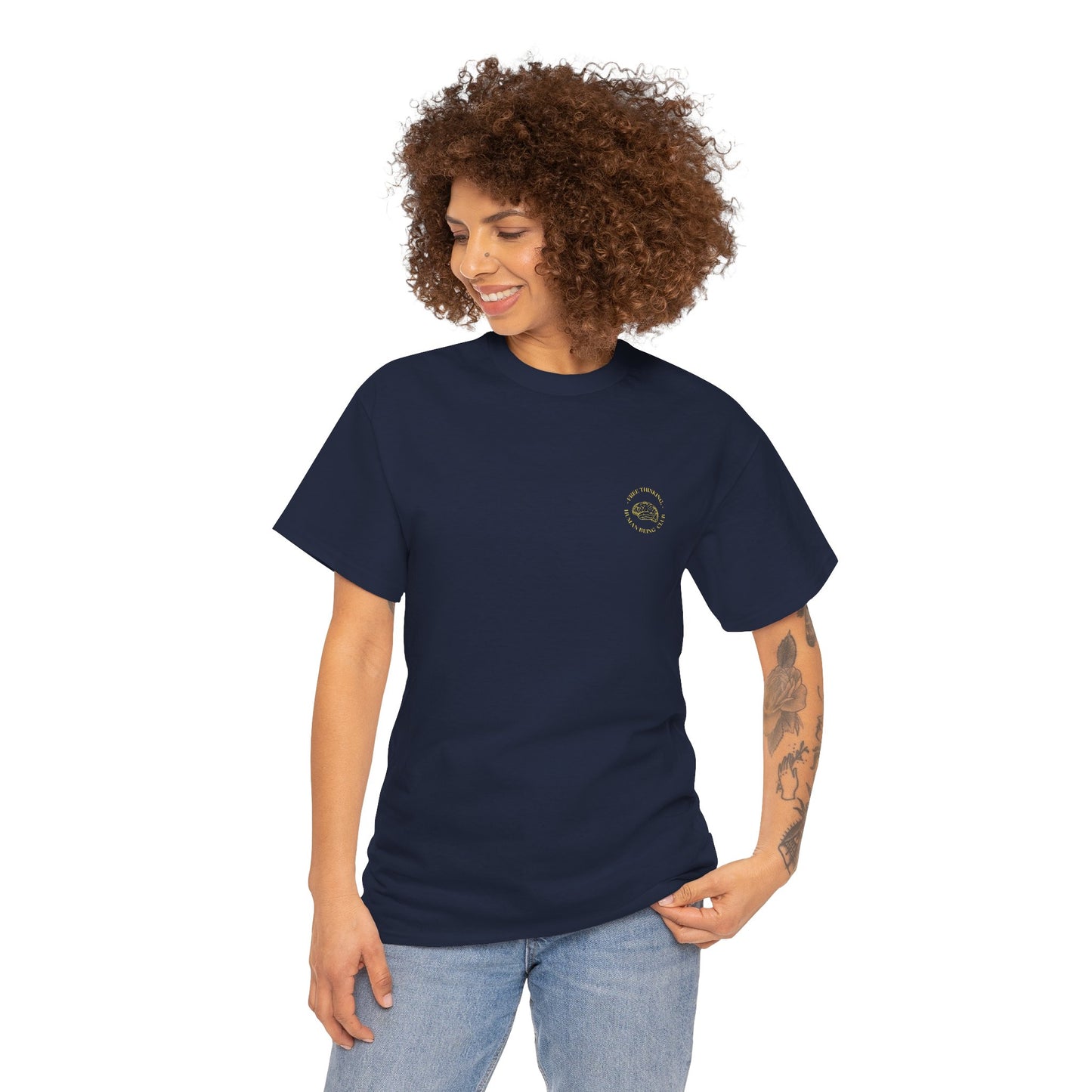 Free Thinking Human Being Club Unisex Cotton Tee USA