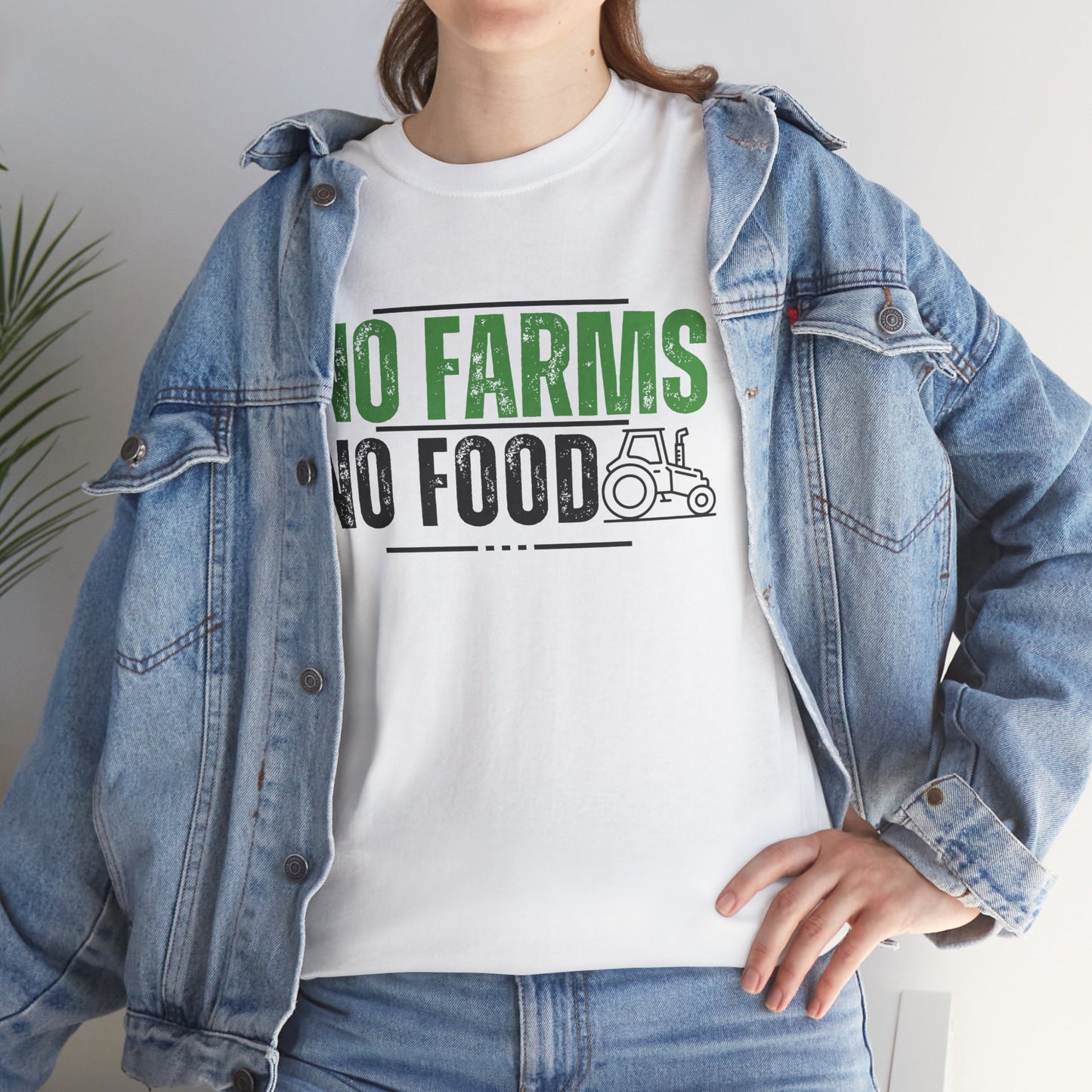 No Farms No Food Unisex Heavy Cotton Tee USA